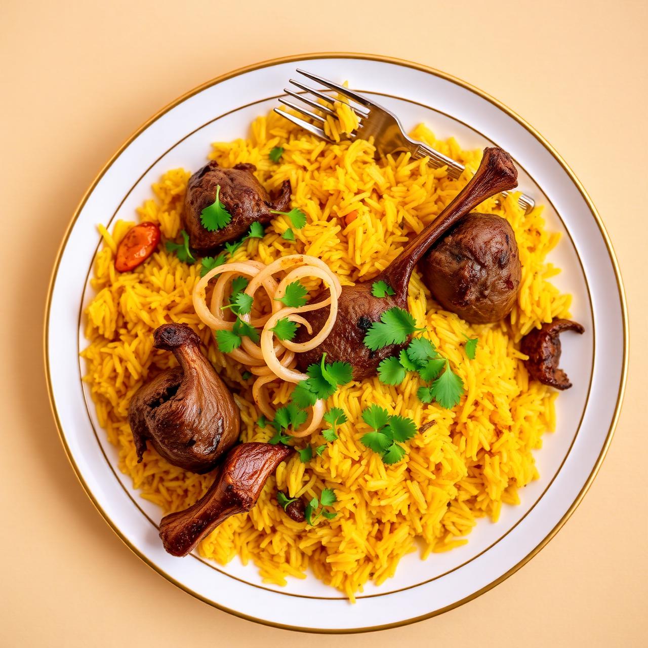 Mutton biryani — Rukiya's Kitchen, Dar es Salaam